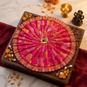 Laddu Gopal 6 Inch Rangoli Gulabi Chora Poshak - Image 2