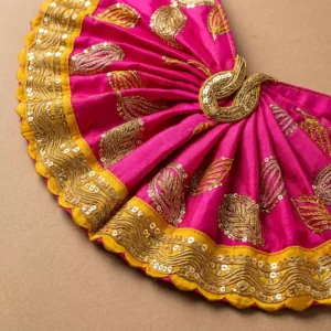 Laddu Gopal 6 Inch Rangoli Gulabi Chora Poshak - Image 3