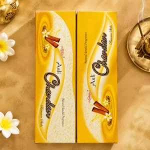 Asli Chandan Natural Sandal Fragrance Incense Sticks – 2 Pack (90gm Each) - Image 2