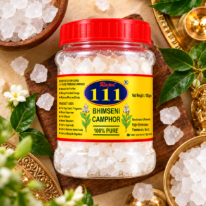 Pure Bhimseni (Original) Solid Camphor for Puja, Aromatherapy & Airfreshner | 100 grams - Image 1