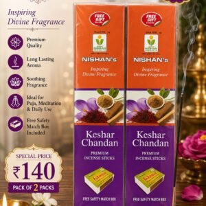 Nishan’s Keshar Chandan Premium Incense Sticks – Pack of 2