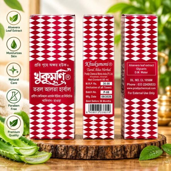 Khukumoni Taral Alta Herbal – 50 ml | Aloe Vera & Glycerin